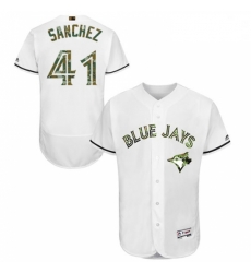 Mens Majestic Toronto Blue Jays 41 Aaron Sanchez Authentic White 2016 Memorial Day Fashion Flex Base Jersey Mens Majestic Toronto Blue Jays 41 Aaron Sanchez Authentic White 2016 Memorial Day Fashion Flex Base Jersey