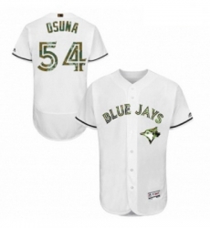 Mens Majestic Toronto Blue Jays 54 Roberto Osuna Authentic White 2016 Memorial Day Fashion Flex Base Jersey Mens Majestic Toronto Blue Jays 54 Roberto Osuna Authentic White 2016 Memorial Day Fashion Flex Base Jersey