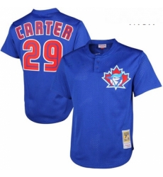 Mens Mitchell and Ness 1997 Toronto Blue Jays 29 Joe Carter Replica Blue Throwback MLB Jersey Mens Mitchell and Ness 1997 Toronto Blue Jays 29 Joe Carter Replica Blue Throwback MLB Jersey