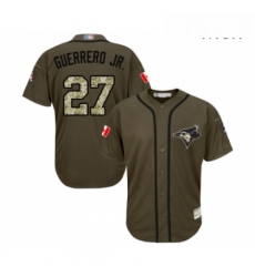 Mens Toronto Blue Jays 27 Vladimir Guerrero Jr Authentic Green Salute to Service Baseball Jersey Mens Toronto Blue Jays 27 Vladimir Guerrero Jr Authentic Green Salute to Service Baseball Jersey