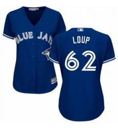 Womens Majestic Toronto Blue Jays 62 Aaron Loup Authentic Blue Alternate MLB Jersey Womens Majestic Toronto Blue Jays 62 Aaron Loup Authentic Blue Alternate MLB Jersey