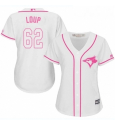 Womens Majestic Toronto Blue Jays 62 Aaron Loup Authentic White Fashion Cool Base MLB Jersey Womens Majestic Toronto Blue Jays 62 Aaron Loup Authentic White Fashion Cool Base MLB Jersey