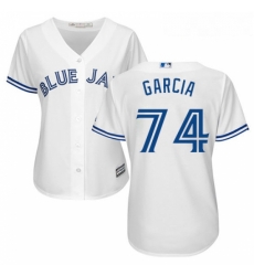 Womens Majestic Toronto Blue Jays 74 Jaime Garcia Authentic White Home MLB Jersey Womens Majestic Toronto Blue Jays 74 Jaime Garcia Authentic White Home MLB Jersey