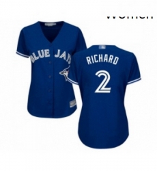 Womens Toronto Blue Jays 2 Clayton Richard Replica Blue Alternate Baseball Jersey Womens Toronto Blue Jays 2 Clayton Richard Replica Blue Alternate Baseball Jersey