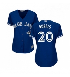 Womens Toronto Blue Jays 20 Bud Norris Replica Blue Alternate Baseball Jersey Womens Toronto Blue Jays 20 Bud Norris Replica Blue Alternate Baseball Jersey