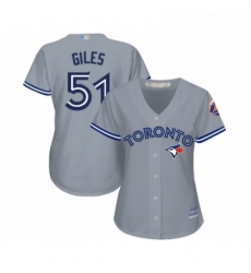 Womens Toronto Blue Jays 51 Ken Giles Replica Grey Road Baseball Jersey Womens Toronto Blue Jays 51 Ken Giles Replica Grey Road Baseball Jersey