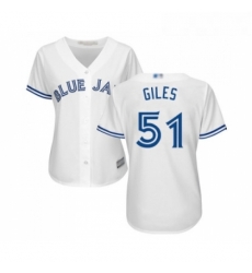 Womens Toronto Blue Jays 51 Ken Giles Replica White Home Baseball Jersey Womens Toronto Blue Jays 51 Ken Giles Replica White Home Baseball Jersey