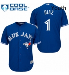 Youth Majestic Toronto Blue Jays 1 Aledmys Diaz Authentic Blue Alternate MLB Jersey Youth Majestic Toronto Blue Jays 1 Aledmys Diaz Authentic Blue Alternate MLB Jersey