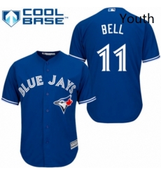 Youth Majestic Toronto Blue Jays 11 George Bell Replica Blue Alternate MLB Jersey Youth Majestic Toronto Blue Jays 11 George Bell Replica Blue Alternate MLB Jersey