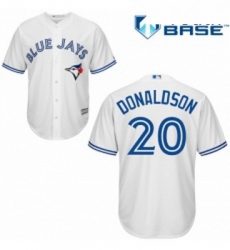 Youth Majestic Toronto Blue Jays 20 Josh Donaldson Replica White Home MLB Jersey Youth Majestic Toronto Blue Jays 20 Josh Donaldson Replica White Home MLB Jersey
