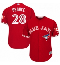 Youth Majestic Toronto Blue Jays 28 Steve Pearce Authentic Scarlet Alternate MLB Jersey Youth Majestic Toronto Blue Jays 28 Steve Pearce Authentic Scarlet Alternate MLB Jersey