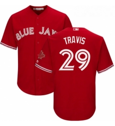 Youth Majestic Toronto Blue Jays 29 Devon Travis Replica Scarlet Alternate MLB Jersey Youth Majestic Toronto Blue Jays 29 Devon Travis Replica Scarlet Alternate MLB Jersey