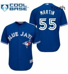 Youth Majestic Toronto Blue Jays 55 Russell Martin Authentic Blue Alternate MLB Jersey Youth Majestic Toronto Blue Jays 55 Russell Martin Authentic Blue Alternate MLB Jersey