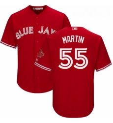 Youth Majestic Toronto Blue Jays 55 Russell Martin Replica Scarlet Alternate MLB Jersey Youth Majestic Toronto Blue Jays 55 Russell Martin Replica Scarlet Alternate MLB Jersey