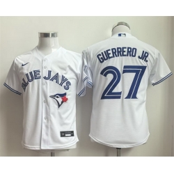 Youth Toronto Blue Jays 27 Vladimir Guerrero Jr  White Limited Stitched Baseball Jersey