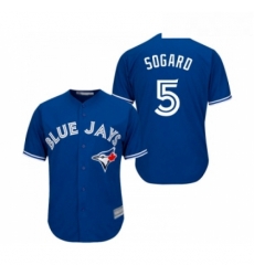 Youth Toronto Blue Jays 5 Eric Sogard Replica Blue Alternate Baseball Jersey Youth Toronto Blue Jays 5 Eric Sogard Replica Blue Alternate Baseball Jersey