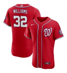 Men Washington Nationals 32 Trevor Williams Red Flex Base Stitched MLB Jersey Men Washington Nationals 32 Trevor Williams Red Flex Base Stitched MLB Jersey