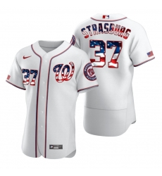 Men Washington Nationals 37 Stephen Strasburg Men Nike White Fluttering USA Flag Limited Edition Flex Base MLB Jersey Men Washington Nationals 37 Stephen Strasburg Men Nike White Fluttering USA Flag Limited Edition Flex Base MLB Jersey