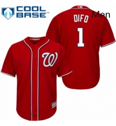 Mens Majestic Washington Nationals 1 Wilmer Difo Replica Red Alternate 1 Cool Base MLB Jersey Mens Majestic Washington Nationals 1 Wilmer Difo Replica Red Alternate 1 Cool Base MLB Jersey