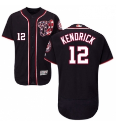 Mens Majestic Washington Nationals 12 Howie Kendrick Navy Blue Alternate Flex Base Authentic Collection MLB Jersey Mens Majestic Washington Nationals 12 Howie Kendrick Navy Blue Alternate Flex Base Authentic Collection MLB Jersey
