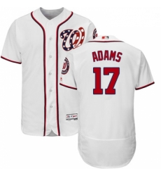 Mens Majestic Washington Nationals 17 Matt Adams White Home Flex Base Authentic Collection MLB Jersey Mens Majestic Washington Nationals 17 Matt Adams White Home Flex Base Authentic Collection MLB Jersey