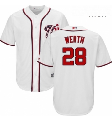 Mens Majestic Washington Nationals 28 Jayson Werth Replica White Home Cool Base MLB Jersey Mens Majestic Washington Nationals 28 Jayson Werth Replica White Home Cool Base MLB Jersey
