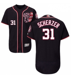 Mens Majestic Washington Nationals 31 Max Scherzer Navy Blue Alternate Flex Base Authentic Collection MLB Jersey Mens Majestic Washington Nationals 31 Max Scherzer Navy Blue Alternate Flex Base Authentic Collection MLB Jersey