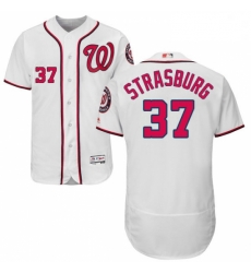 Mens Majestic Washington Nationals 37 Stephen Strasburg White Home Flex Base Authentic Collection MLB Jersey Mens Majestic Washington Nationals 37 Stephen Strasburg White Home Flex Base Authentic Collection MLB Jersey