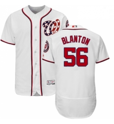 Mens Majestic Washington Nationals 56 Joe Blanton White Flexbase Authentic Collection MLB Jersey Mens Majestic Washington Nationals 56 Joe Blanton White Flexbase Authentic Collection MLB Jersey