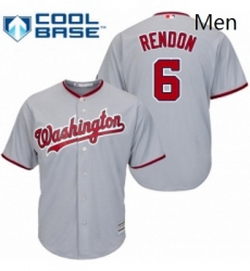 Mens Majestic Washington Nationals 6 Anthony Rendon Replica Grey Road Cool Base MLB Jersey Mens Majestic Washington Nationals 6 Anthony Rendon Replica Grey Road Cool Base MLB Jersey