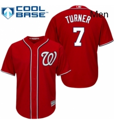 Mens Majestic Washington Nationals 7 Trea Turner Replica Red Alternate 1 Cool Base MLB Jersey Mens Majestic Washington Nationals 7 Trea Turner Replica Red Alternate 1 Cool Base MLB Jersey