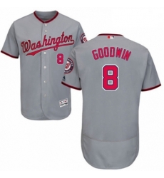 Mens Majestic Washington Nationals 8 Brian Goodwin Grey Road Flex Base Authentic Collection MLB Jersey Mens Majestic Washington Nationals 8 Brian Goodwin Grey Road Flex Base Authentic Collection MLB Jersey