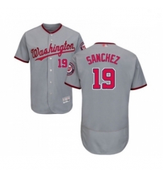Mens Washington Nationals 19 Anibal Sanchez Grey Road Flex Base Authentic Collection Baseball Jersey Mens Washington Nationals 19 Anibal Sanchez Grey Road Flex Base Authentic Collection Baseball Jersey
