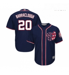 Mens Washington Nationals 20 Kyle Barraclough Replica Navy Blue Alternate 2 Cool Base Baseball Jersey Mens Washington Nationals 20 Kyle Barraclough Replica Navy Blue Alternate 2 Cool Base Baseball Jersey