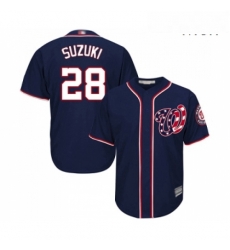 Mens Washington Nationals 28 Kurt Suzuki Replica Navy Blue Alternate 2 Cool Base Baseball Jersey Mens Washington Nationals 28 Kurt Suzuki Replica Navy Blue Alternate 2 Cool Base Baseball Jersey