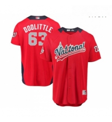 Mens Washington Nationals 63 Sean Doolittle Game Red National League 2018 Baseball All Star Baseball Jersey Mens Washington Nationals 63 Sean Doolittle Game Red National League 2018 Baseball All Star Baseball Jersey