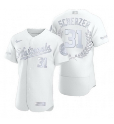 Nationals 31 Max Scherzer White Nike Flexbase Fashion Jersey Nationals 31 Max Scherzer White Nike Flexbase Fashion Jersey