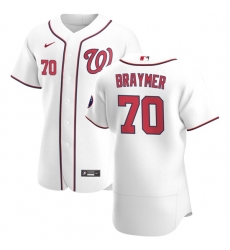 Washington Nationals 70 Ben Braymer Men Nike White Home 2020 Authentic Player MLB Jersey Washington Nationals 70 Ben Braymer Men Nike White Home 2020 Authentic Player MLB Jersey