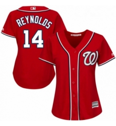 Womens Majestic Washington Nationals 14 Mark Reynolds Replica Red Alternate 1 Cool Base MLB Jersey Womens Majestic Washington Nationals 14 Mark Reynolds Replica Red Alternate 1 Cool Base MLB Jersey
