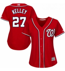 Womens Majestic Washington Nationals 27 Shawn Kelley Authentic Red Alternate 1 Cool Base MLB Jersey Womens Majestic Washington Nationals 27 Shawn Kelley Authentic Red Alternate 1 Cool Base MLB Jersey