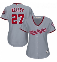 Womens Majestic Washington Nationals 27 Shawn Kelley Replica Grey Road Cool Base MLB Jersey Womens Majestic Washington Nationals 27 Shawn Kelley Replica Grey Road Cool Base MLB Jersey