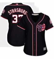 Womens Majestic Washington Nationals 37 Stephen Strasburg Replica Navy Blue Alternate 2 Cool Base MLB Jersey Womens Majestic Washington Nationals 37 Stephen Strasburg Replica Navy Blue Alternate 2 Cool Base MLB Jersey