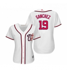 Womens Washington Nationals 19 Anibal Sanchez Replica White Home Cool Base Baseball Jersey Womens Washington Nationals 19 Anibal Sanchez Replica White Home Cool Base Baseball Jersey