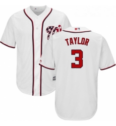 Youth Majestic Washington Nationals 3 Michael Taylor Authentic White Home Cool Base MLB Jersey Youth Majestic Washington Nationals 3 Michael Taylor Authentic White Home Cool Base MLB Jersey
