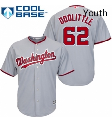 Youth Majestic Washington Nationals 62 Sean Doolittle Authentic Grey Road Cool Base MLB Jersey Youth Majestic Washington Nationals 62 Sean Doolittle Authentic Grey Road Cool Base MLB Jersey