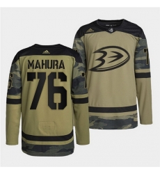 Men Anaheim Ducks 76 Josh Mahura 2022 Camo Military Appreciation Night Stitched jersey Men Anaheim Ducks 76 Josh Mahura 2022 Camo Military Appreciation Night Stitched jersey