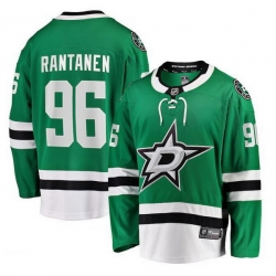 Men Dallas Stars 96 Mikko Rantanen Green Home Stitched Hockey Jersey