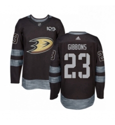 Mens Adidas Anaheim Ducks 23 Brian Gibbons Authentic Black 1917 2017 100th Anniversary NHL Jersey Mens Adidas Anaheim Ducks 23 Brian Gibbons Authentic Black 1917 2017 100th Anniversary NHL Jersey