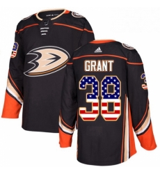 Mens Adidas Anaheim Ducks 38 Derek Grant Authentic Black USA Flag Fashion NHL Jersey Mens Adidas Anaheim Ducks 38 Derek Grant Authentic Black USA Flag Fashion NHL Jersey