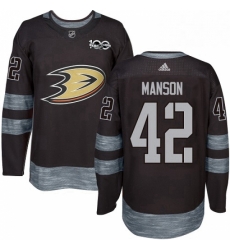 Mens Adidas Anaheim Ducks 42 Josh Manson Premier Black 1917 2017 100th Anniversary NHL Jersey Mens Adidas Anaheim Ducks 42 Josh Manson Premier Black 1917 2017 100th Anniversary NHL Jersey